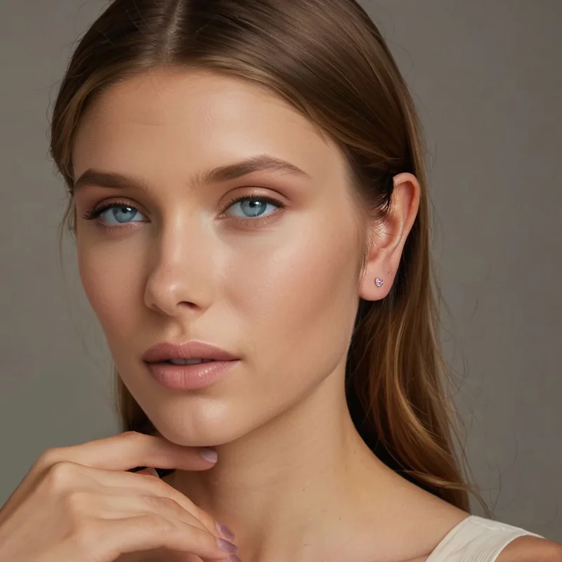 (immagine per) Orecchini a forma di cuore colorato stile PANDORA - BSE1044 - Visualizza 7