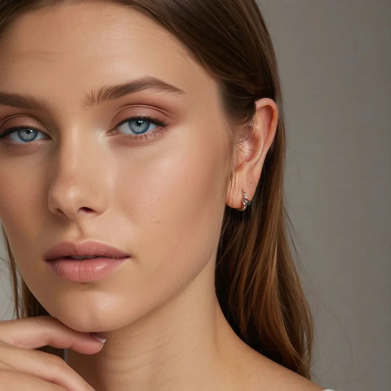 (immagine per) Orecchini a forma di cuore colorato stile PANDORA - BSE1049 - Visualizza 8