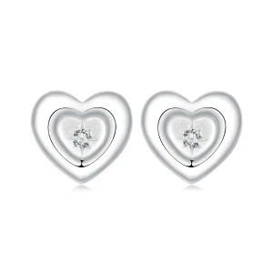 (immagine per) Orecchini a forma di cuore con stella stile PANDORA - BSE1045