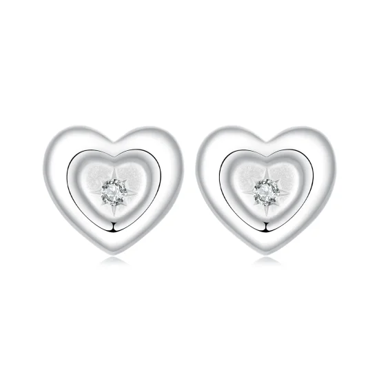 (immagine per) Orecchini a forma di cuore con stella stile PANDORA - BSE1045