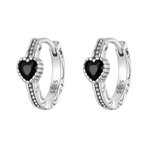 (immagine per) Orecchini a forma di cuore della notte in stile PANDORA - SCE1800