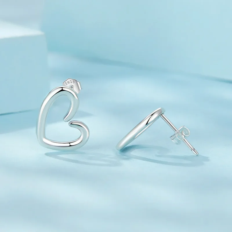 (immagine per) Orecchini a forma di cuore stile PANDORA - SCE1769 - Visualizza 4