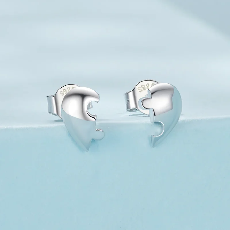 (immagine per) Orecchini a forma di cuore stile PANDORA - SCE1770 - Visualizza 2