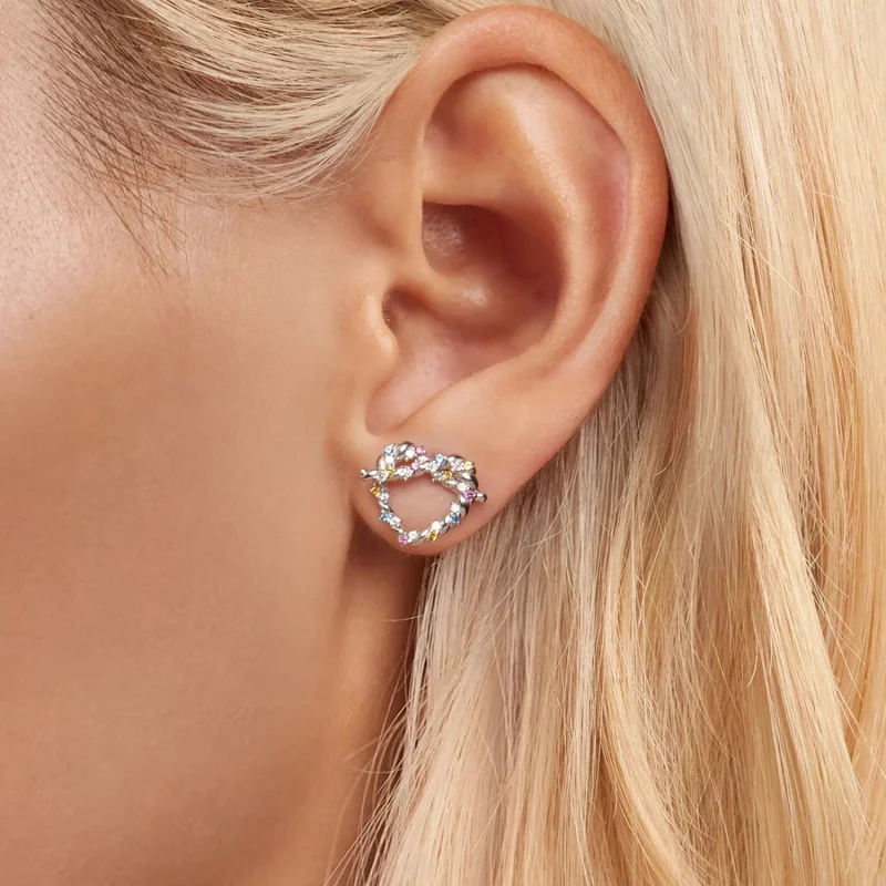 (immagine per) Orecchini a forma di cuore stile PANDORA - SCE1776 - Visualizza 5