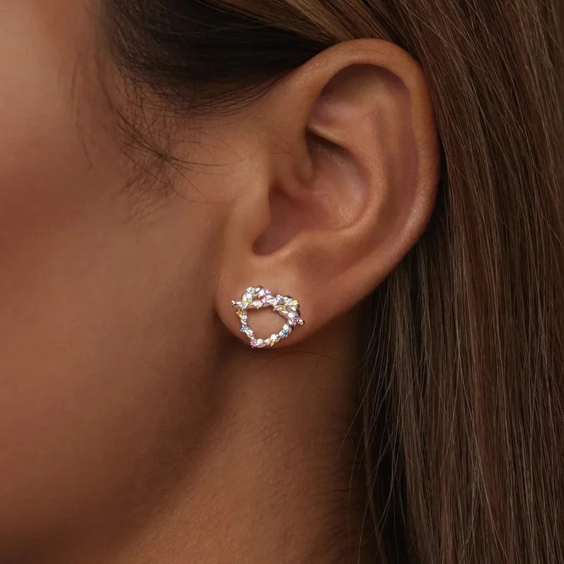 (immagine per) Orecchini a forma di cuore stile PANDORA - SCE1776 - Visualizza 6