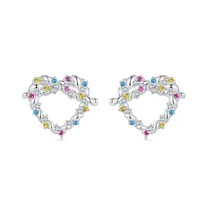 (immagine per) Orecchini a forma di cuore stile PANDORA - SCE1776