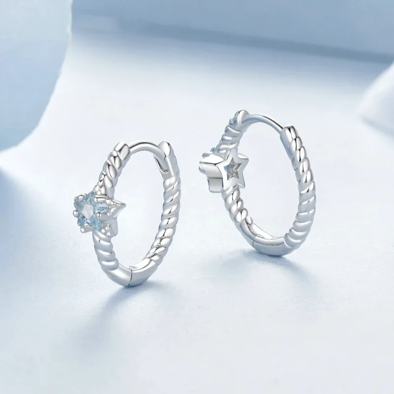 (immagine per) Orecchini a forma di stella stile PANDORA - BSE1090 - Visualizza 4