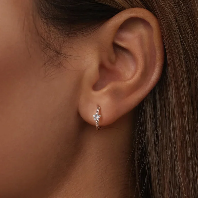 (immagine per) Orecchini a forma di stella stile PANDORA - BSE1090 - Visualizza 6