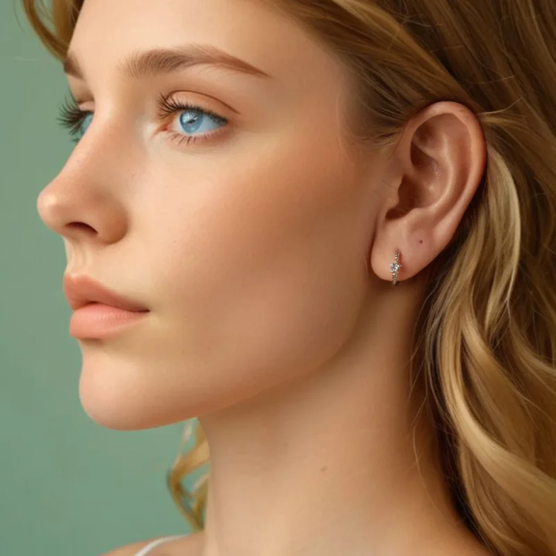 (immagine per) Orecchini a forma di stella stile PANDORA - BSE1090 - Visualizza 8