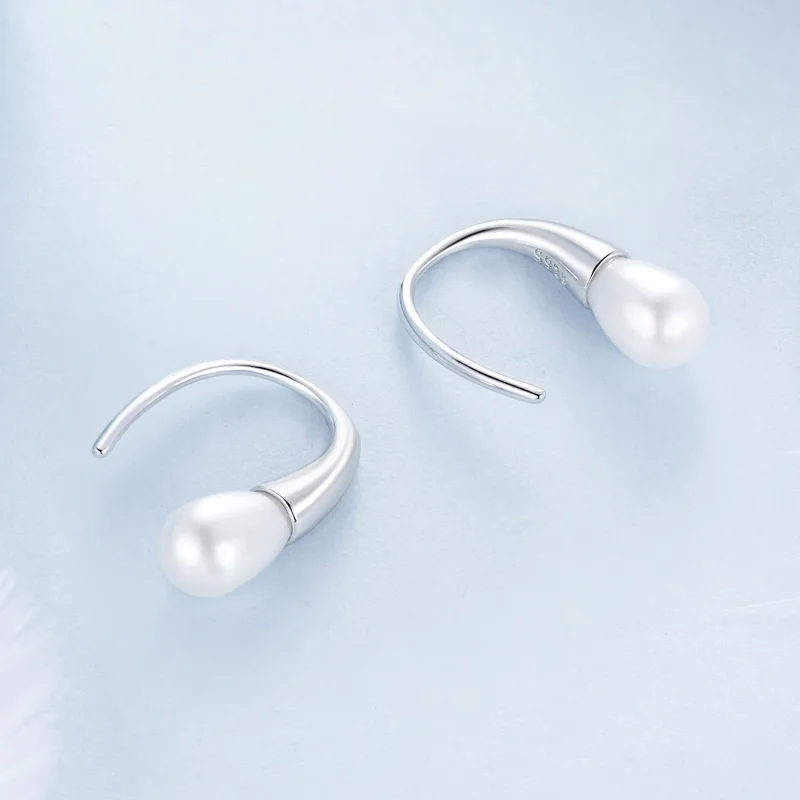 (immagine per) Orecchini a goccia in stile PANDORA con perle - BSE1054 - Visualizza 4