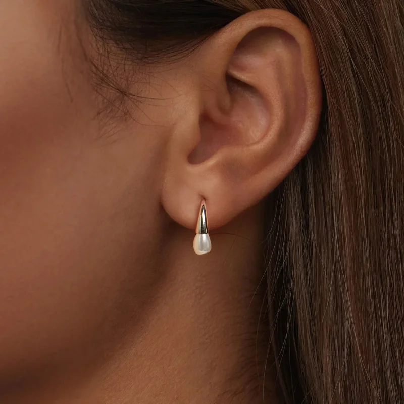 (immagine per) Orecchini a goccia in stile PANDORA con perle - BSE1054 - Visualizza 6