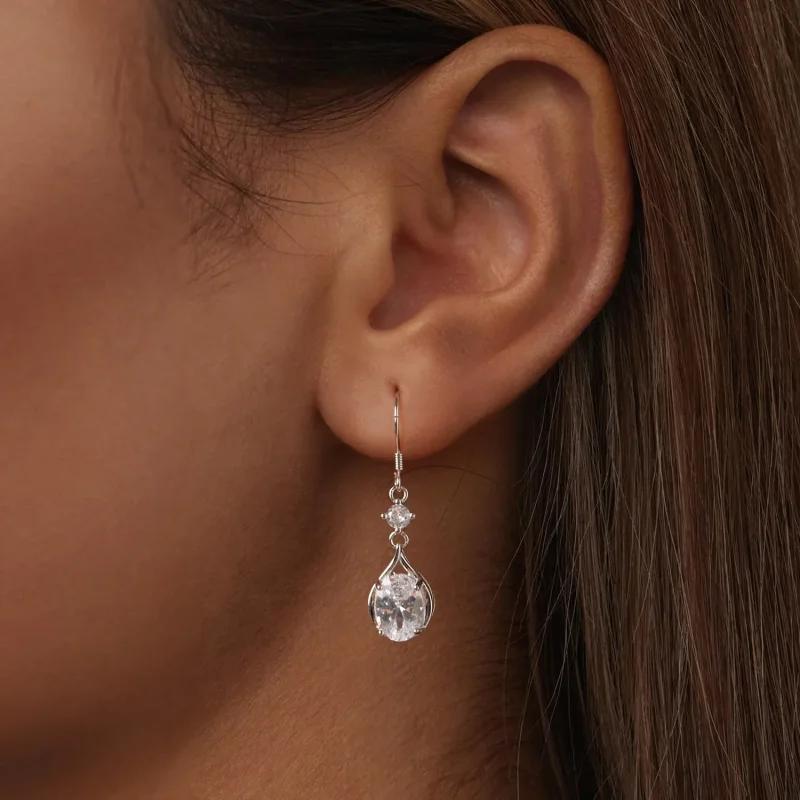 (immagine per) Orecchini a goccia stile PANDORA - BSE1087 - Visualizza 6