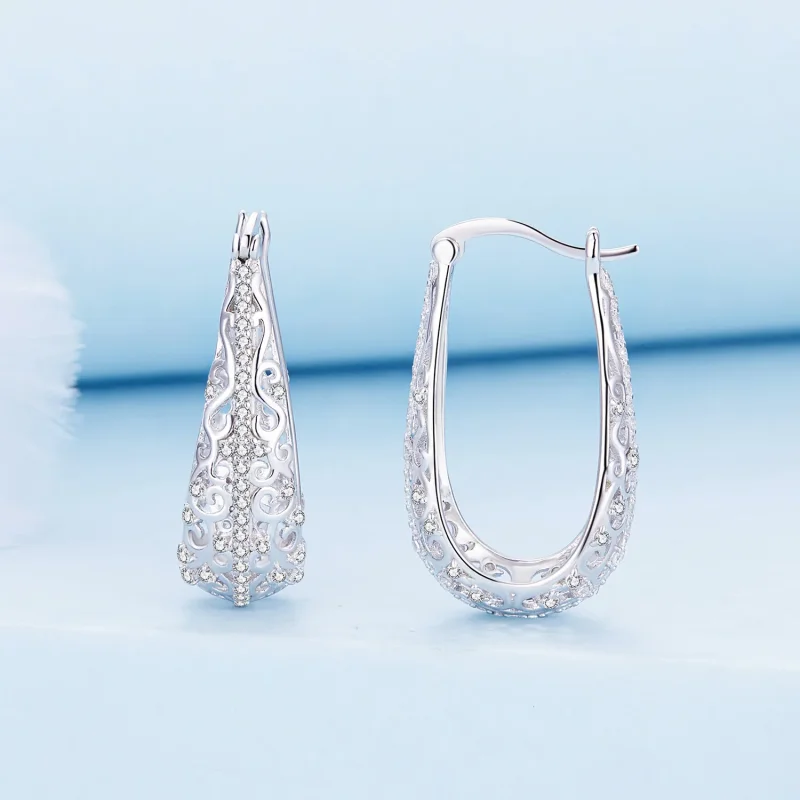 (immagine per) Orecchini con motivo stile PANDORA - BSE753 - Visualizza 2