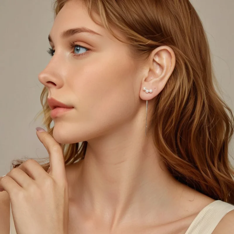 (immagine per) Orecchini con nappine in perle di conchiglia stile PANDORA - SCE1777 - Visualizza 7