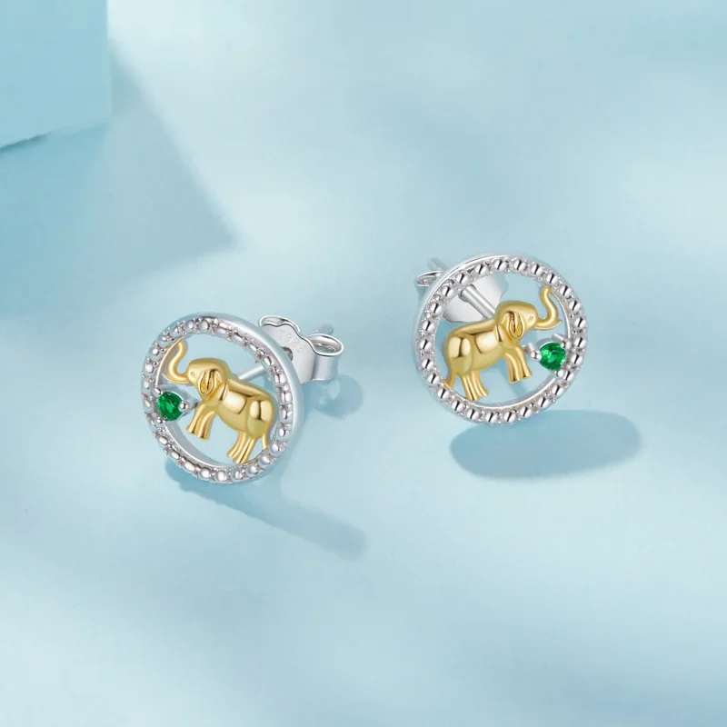 (immagine per) Orecchini elefante in oro stile PANDORA - SCE1794 - Visualizza 3