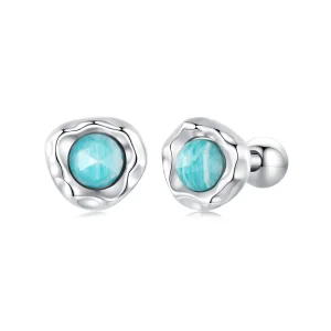 (immagine per) Orecchini in Amazzonite stile PANDORA - BSE1056