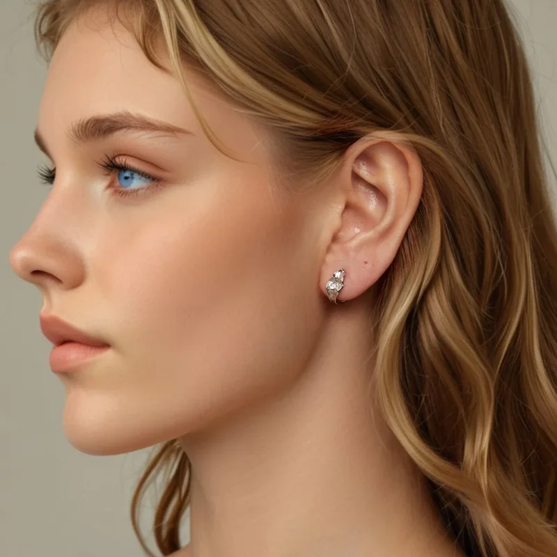 (immagine per) Orecchini in argento scintillanti stile PANDORA - BSE1062 - Visualizza 7