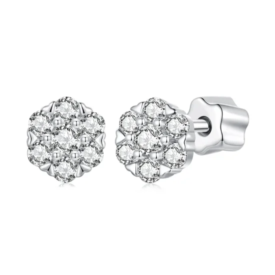 (immagine per) Orecchini Moissanite stile PANDORA (con un certificato) - MSE059