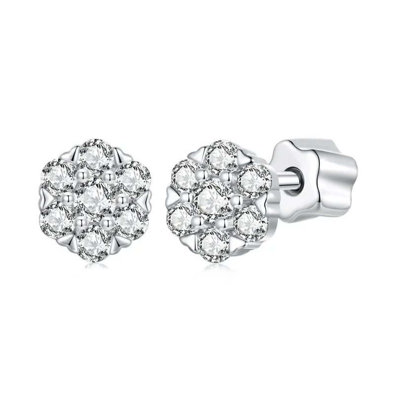 (immagine per) Orecchini Moissanite stile PANDORA (con un certificato) - MSE059