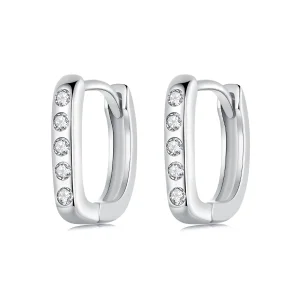 (immagine per) Orecchini PANDORA Style a forma di D semplice - BSE1084-WH