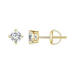 (immagine per) Orecchini PANDORA Style con moissanite a quattro griffe da 0,5 carati - MSE003-SB