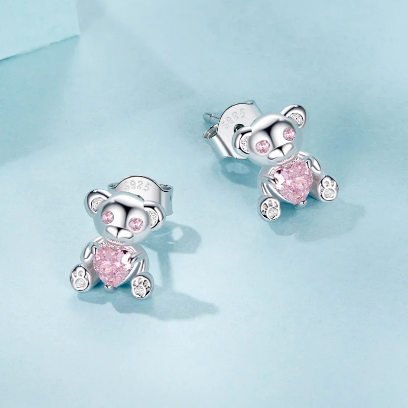 (immagine per) Orecchini PANDORA Style Love Bear - SCE1774 - Visualizza 3