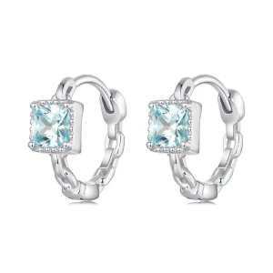 (immagine per) Orecchini quadrati stile PANDORA Navy Princess - BSE1100