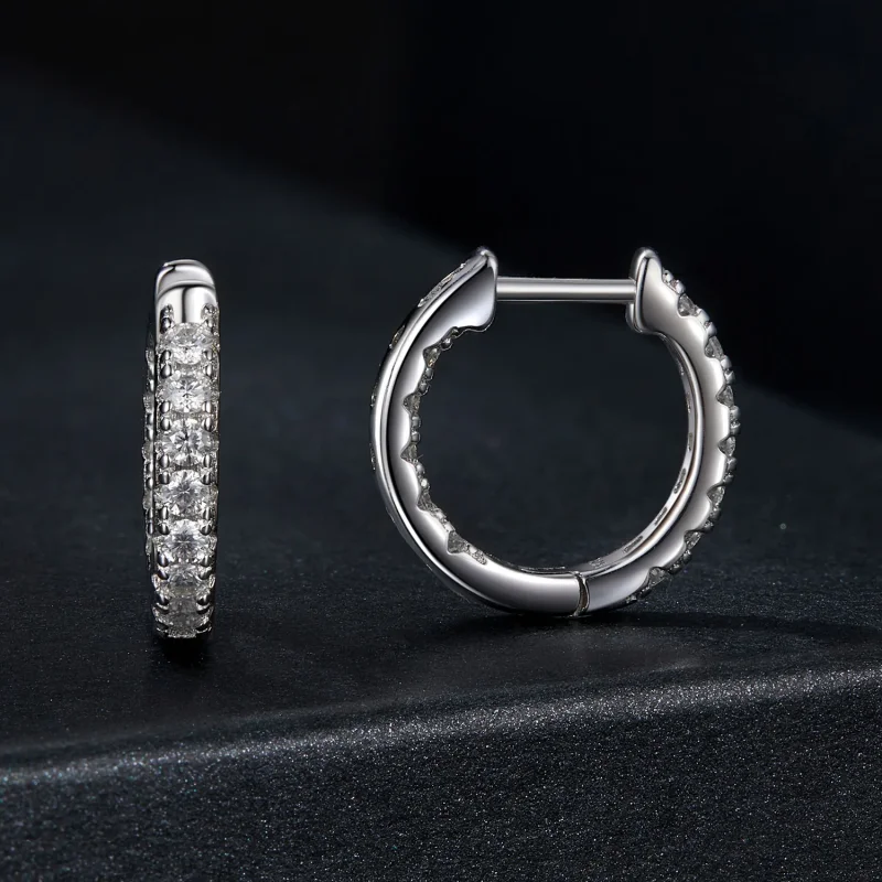 (immagine per) Orecchini scintillanti in moissanite stile PANDORA (con un certificato) - MSE060 - Visualizza 2