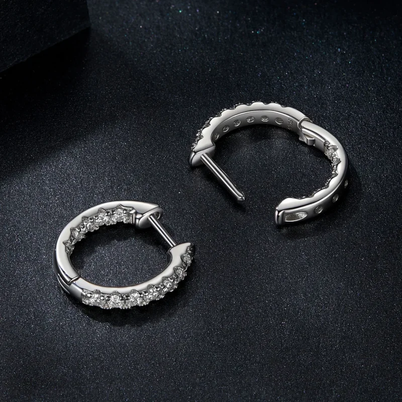 (immagine per) Orecchini scintillanti in moissanite stile PANDORA (con un certificato) - MSE060 - Visualizza 4