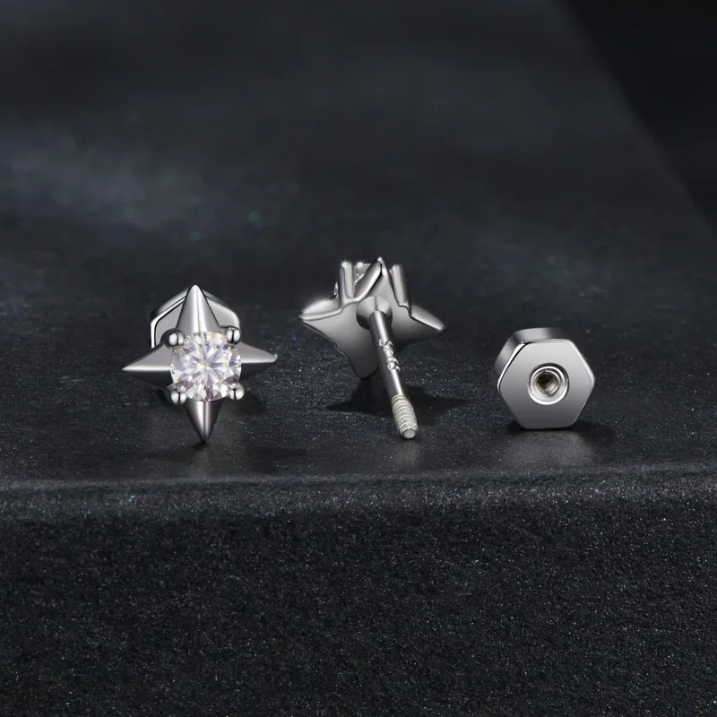 (immagine per) Orecchini scintillanti PANDORA Style Star (un certificato) - MSE067 - Visualizza 2