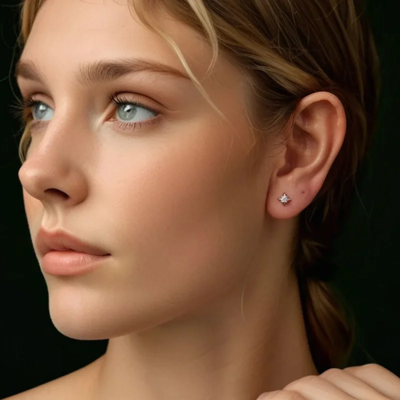 (immagine per) Orecchini scintillanti PANDORA Style Star (un certificato) - MSE067 - Visualizza 8