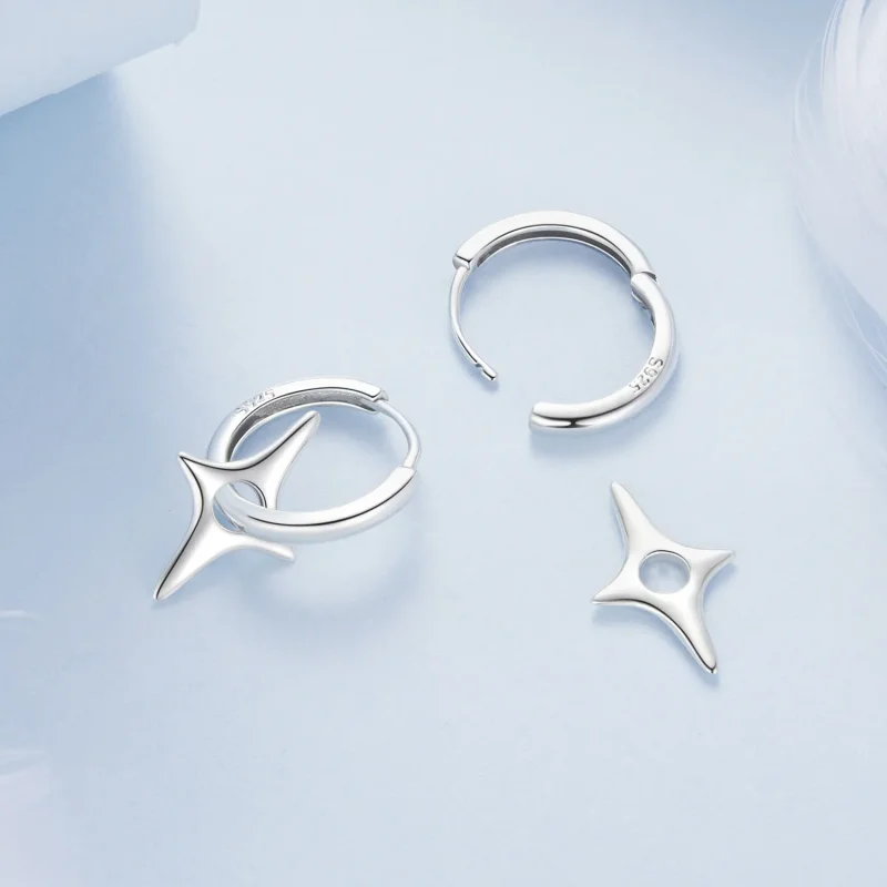 (immagine per) Orecchini stellati stile PANDORA - BSE1083 - Visualizza 4