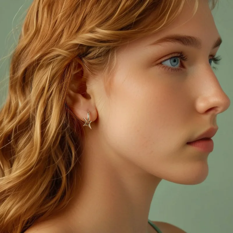 (immagine per) Orecchini stellati stile PANDORA - BSE1083 - Visualizza 8