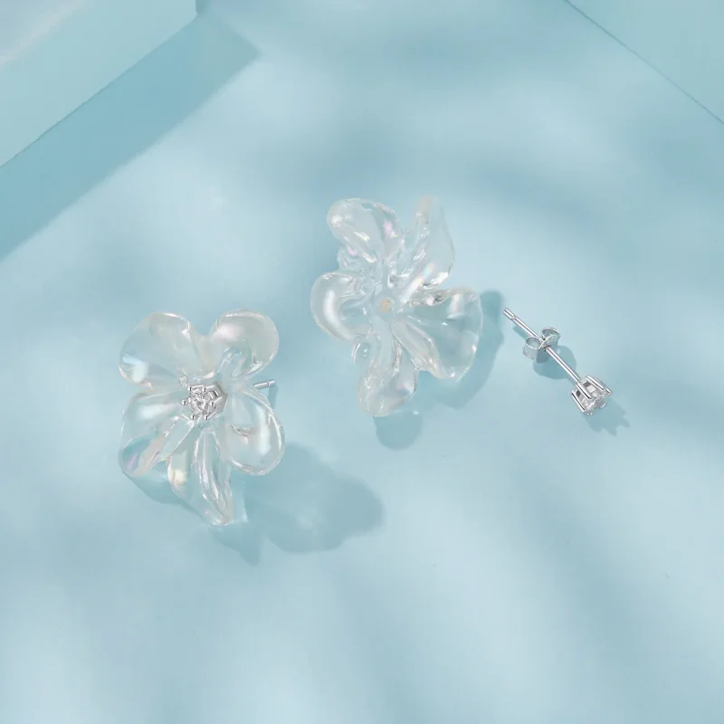 (immagine per) Orecchini stile PANDORA con fiori freschi - SCE1804 - Visualizza 3