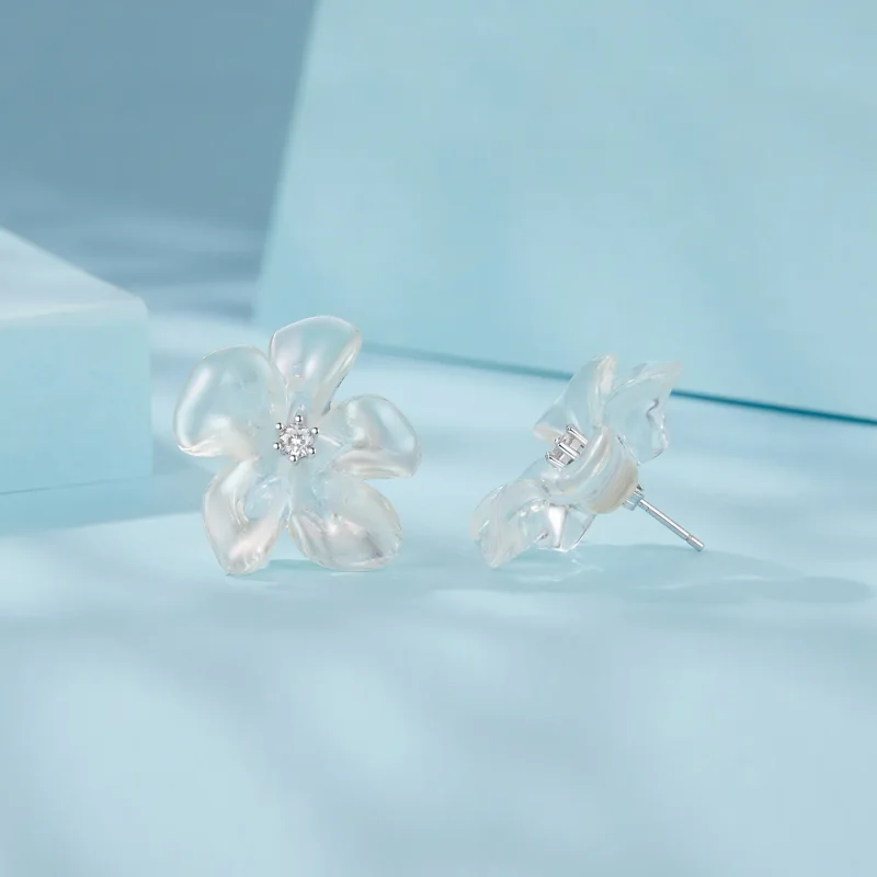 (immagine per) Orecchini stile PANDORA con fiori freschi - SCE1804 - Visualizza 4