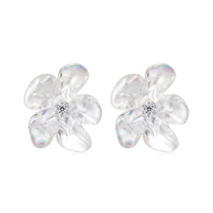 (immagine per) Orecchini stile PANDORA con fiori freschi - SCE1804