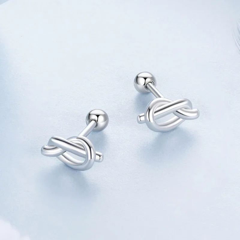 (immagine per) Orecchini stile PANDORA Knot - BSE1051 - Visualizza 3