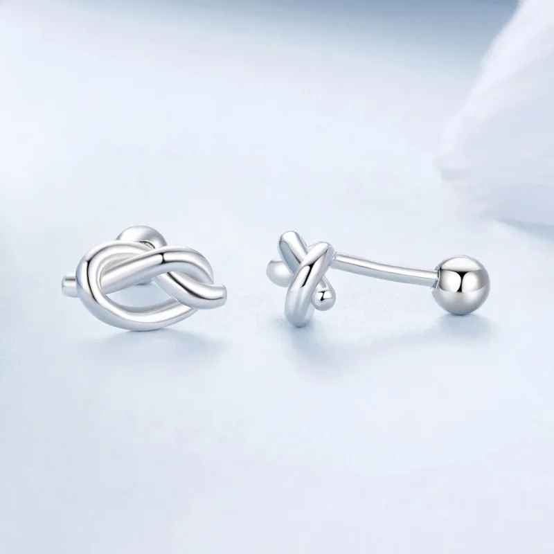 (immagine per) Orecchini stile PANDORA Knot - BSE1051 - Visualizza 4