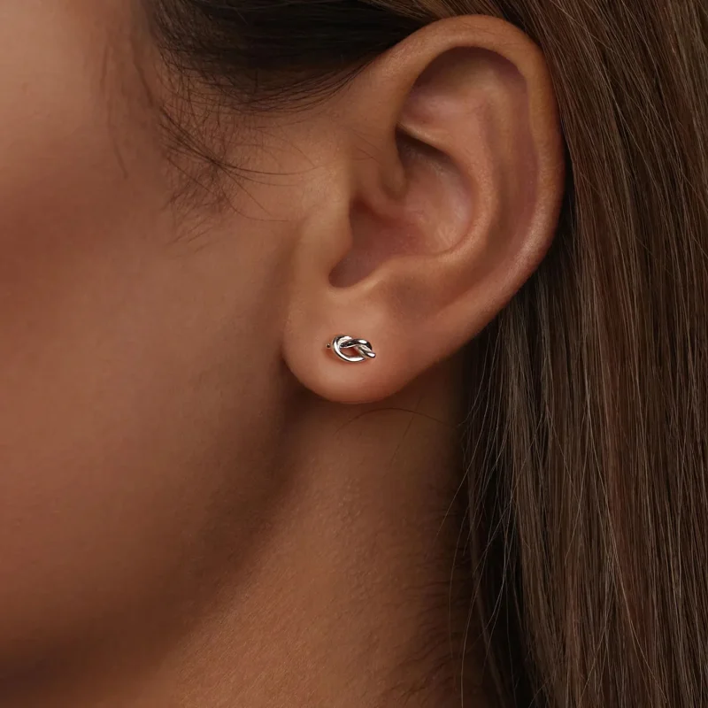 (immagine per) Orecchini stile PANDORA Knot - BSE1051 - Visualizza 6
