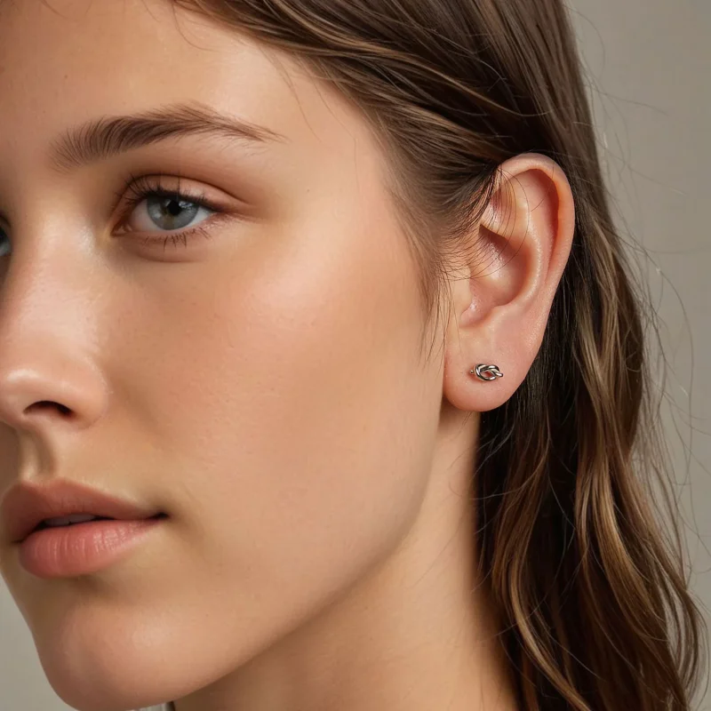 (immagine per) Orecchini stile PANDORA Knot - BSE1051 - Visualizza 7