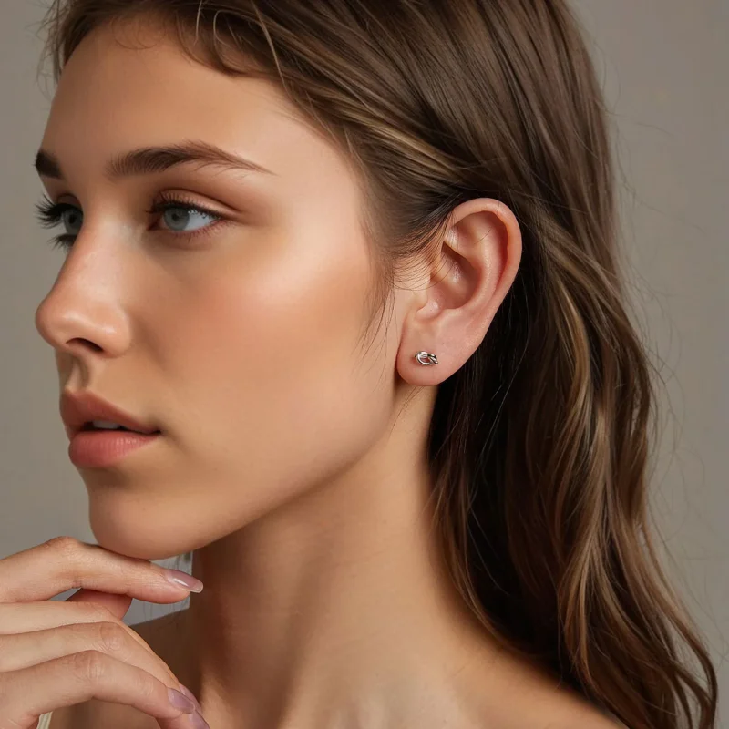 (immagine per) Orecchini stile PANDORA Knot - BSE1051 - Visualizza 8