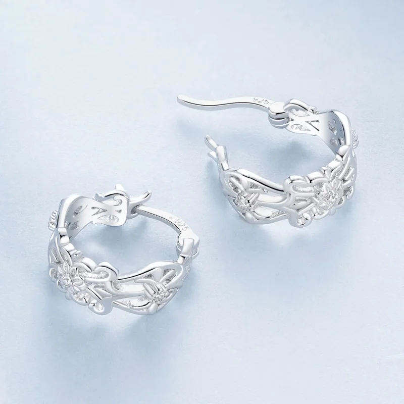 (immagine per) Orecchini stile PANDORA modello palazzo vintage - BSE1055 - Visualizza 4