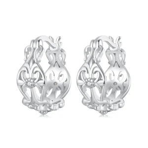 (immagine per) Orecchini stile PANDORA modello palazzo vintage - BSE1055