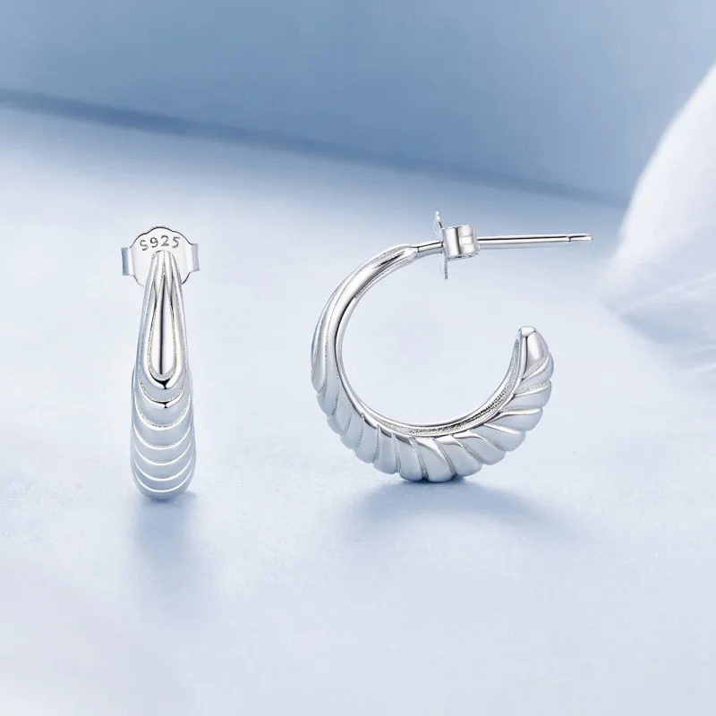 (immagine per) Orecchini texture PANDORA Style Temperamento - BSE1058 - Visualizza 4