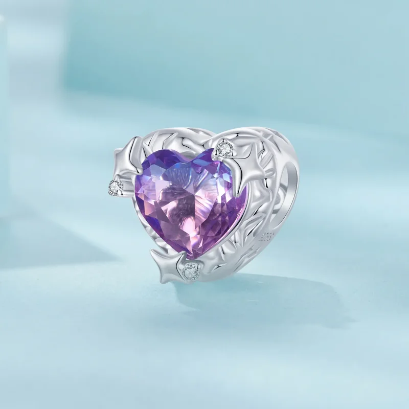 (immagine per) PANDORA Stile Cuore sfumato viola rosa - SCC2824 - Visualizza 2