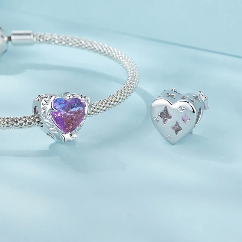 (immagine per) PANDORA Stile Cuore sfumato viola rosa - SCC2824 - Visualizza 4
