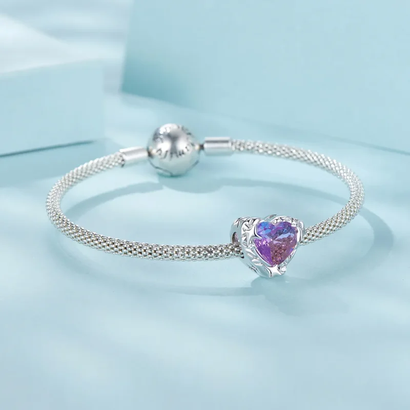 (immagine per) PANDORA Stile Cuore sfumato viola rosa - SCC2824 - Visualizza 5