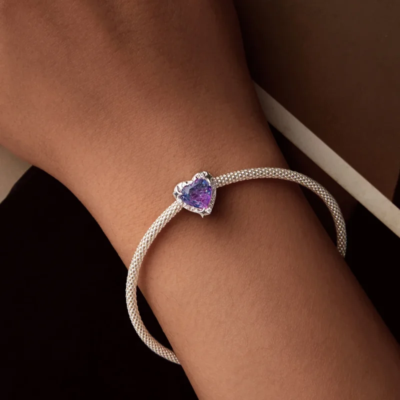 (immagine per) PANDORA Stile Cuore sfumato viola rosa - SCC2824 - Visualizza 7