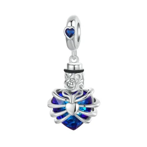 (immagine per) PANDORA Stile Memorial Cuore Rosa Blu - BSC1058-BU