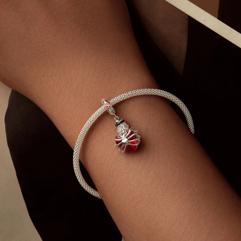 (immagine per) PANDORA Stile Memorial Cuore Rosa Rosso - BSC1058-RD - Visualizza 5